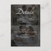 Ontwerp uw eigen 2 foto collage bruiloft informatiekaartje (Voorkant)