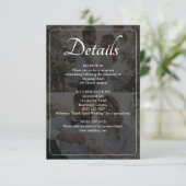 Ontwerp uw eigen 2 foto collage bruiloft informatiekaartje (Staand voorkant)