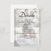 Ontwerp uw eigen 2 foto collage bruiloft informatiekaartje (Voorkant / Achterkant)