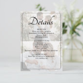 Ontwerp uw eigen 2 foto collage bruiloft informatiekaartje (Staand voorkant)