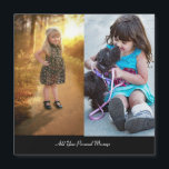 Ontwerp uw eigen 2 fotocollage<br><div class="desc">Pas uw fotografie aan. U kunt dit aangepaste product maken voor speciale gelegenheden zoals bruiloften,  verjaardagen,  kerst,  Feestdagen,  gedenktekens,  Afstuderen,  Jubilea en meer. Het kan ook worden gegeven als een geschenk aan uw beste vriend,  goede vriend,  familie en familieleden.</div>