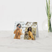 Ontwerp uw eigen 2 fotocollage aankondiging (Voorkant)