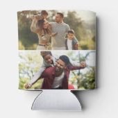 Ontwerp uw eigen 2 fotocollage blikjeskoeler (Achterkant)