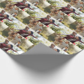 Ontwerp uw eigen 2 fotocollage cadeaupapier (Hoek)