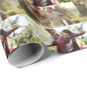 Ontwerp uw eigen 2 fotocollage cadeaupapier (Rol Hoek)