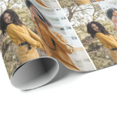 Ontwerp uw eigen 2 fotocollage cadeaupapier (Rol Hoek)