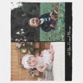 Ontwerp uw eigen 2 fotocollage fleece deken (Voorkant)