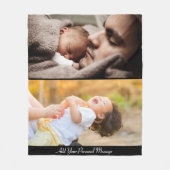 Ontwerp uw eigen 2 fotocollage fleece deken (Voorkant)