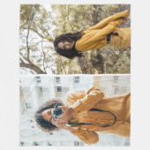 Ontwerp uw eigen 2 fotocollage fleece deken (Voorkant)