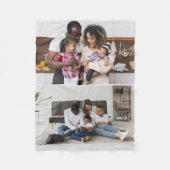 Ontwerp uw eigen 2 fotocollage fleece deken (Voorkant)