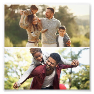 Ontwerp uw eigen 2 fotocollage foto afdruk