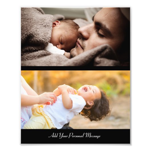 Ontwerp uw eigen 2 fotocollage foto afdruk (Voorkant)