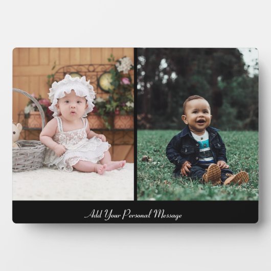 Ontwerp uw eigen 2 fotocollage fotoplaat (voorkant)