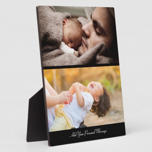 Ontwerp uw eigen 2 fotocollage fotoplaat (Zijkant)