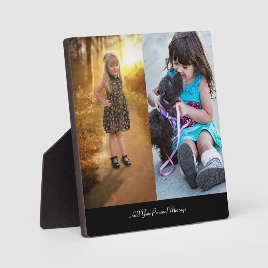 Ontwerp uw eigen 2 fotocollage fotoplaat (Voorkant)