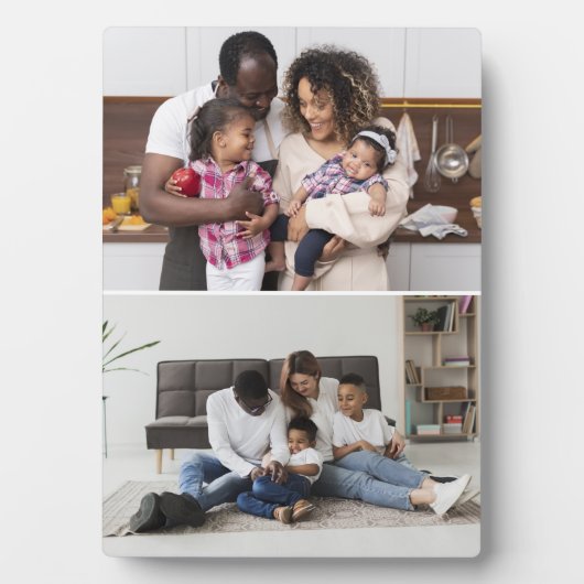 Ontwerp uw eigen 2 fotocollage fotoplaat (voorkant)