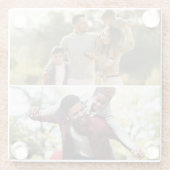 Ontwerp uw eigen 2 fotocollage glazen onderzetter (Achterkant)