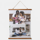 Ontwerp uw eigen 2 fotocollage hangend wandkleed (Voorkant)