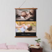 Ontwerp uw eigen 2 fotocollage hangend wandkleed (Slaapkamer)