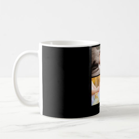 Ontwerp uw eigen 2 fotocollage koffiemok (Links)