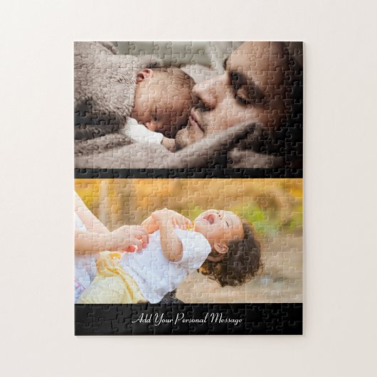 Ontwerp uw eigen 2 fotocollage legpuzzel (Verticaal)