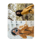 Ontwerp uw eigen 2 fotocollage magneet (Verticaal)