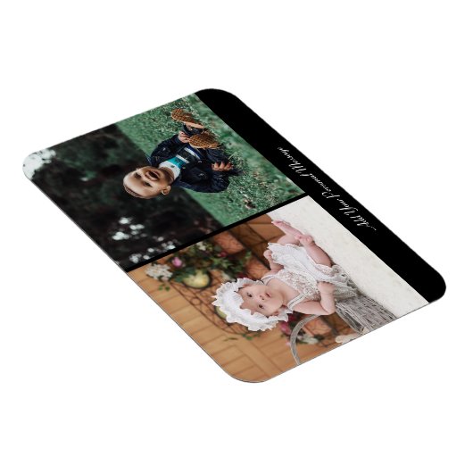 Ontwerp uw eigen 2 fotocollage magneet (Rechterzijde)