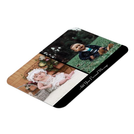 Ontwerp uw eigen 2 fotocollage magneet (Linkerzijde)