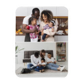 Ontwerp uw eigen 2 fotocollage magneet (Verticaal)