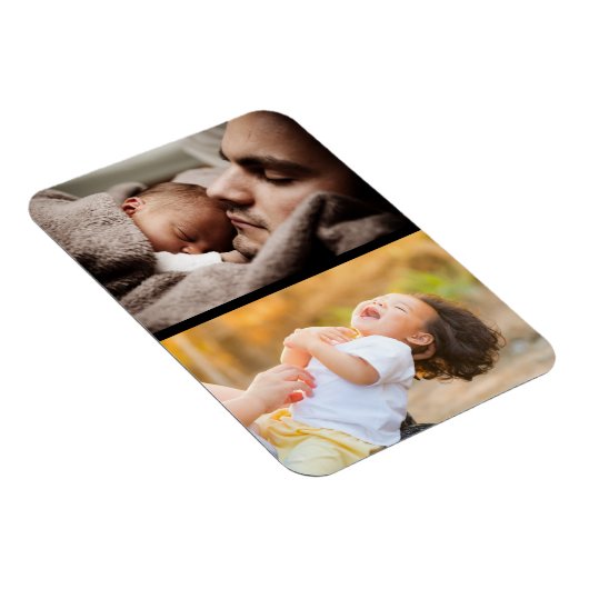 Ontwerp uw eigen 2 fotocollage magneet (Rechterzijde)