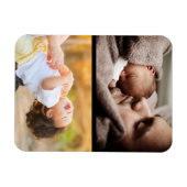 Ontwerp uw eigen 2 fotocollage magneet (Horizontaal)