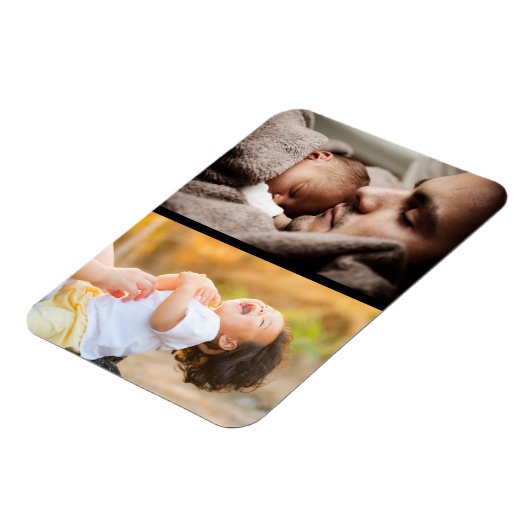 Ontwerp uw eigen 2 fotocollage magneet (Linkerzijde)