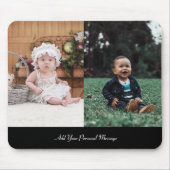 Ontwerp uw eigen 2 fotocollage muismat (Voorkant)