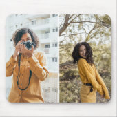 Ontwerp uw eigen 2 fotocollage muismat (Voorkant)