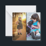 Ontwerp uw eigen 2 fotocollage notitiekaartje<br><div class="desc">Pas uw fotografie aan. U kunt dit aangepaste product maken voor speciale gelegenheden zoals bruiloften,  verjaardagen,  kerst,  Feestdagen,  gedenktekens,  Afstuderen,  Jubilea en meer. Het kan ook worden gegeven als een geschenk aan uw beste vriend,  goede vriend,  familie en familieleden.</div>