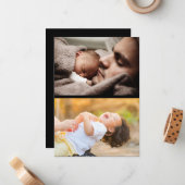 Ontwerp uw eigen 2 fotocollage notitiekaartje (Voorkant / Achterkant in situ)