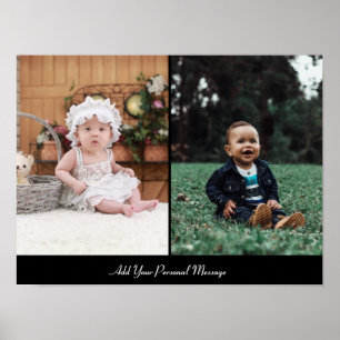 Ontwerp uw eigen 2 fotocollage poster