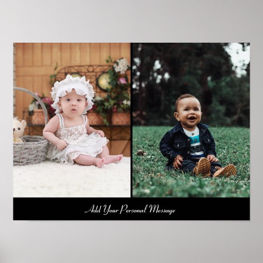 Ontwerp uw eigen 2 fotocollage poster (Voorkant)