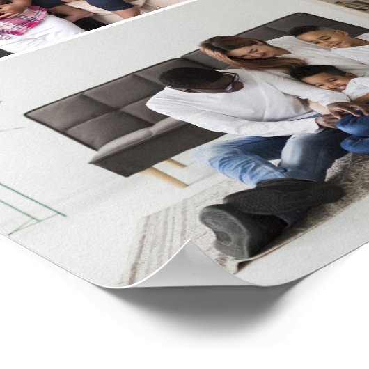 Ontwerp uw eigen 2 fotocollage poster (Hoek)