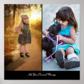 Ontwerp uw eigen 2 fotocollage poster (Voorkant)