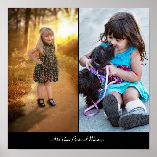 Ontwerp uw eigen 2 fotocollage poster (Voorkant)