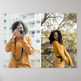 Ontwerp uw eigen 2 fotocollage poster