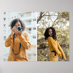 Ontwerp uw eigen 2 fotocollage poster