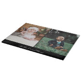 Ontwerp uw eigen 2 fotocollage snijplank (Hoek)