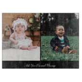 Ontwerp uw eigen 2 fotocollage snijplank (Voorkant)