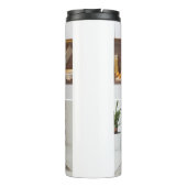 Ontwerp uw eigen 2 fotocollage thermosbeker (Achterkant)