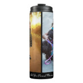 Ontwerp uw eigen 2 fotocollage thermosbeker (Voorkant)