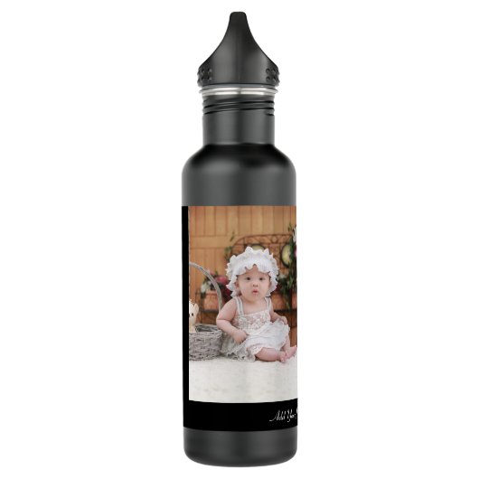 Ontwerp uw eigen 2 fotocollage waterfles  (Links)