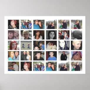 Ontwerp uw eigen 30-Afbeelding instagram fotocolla Poster