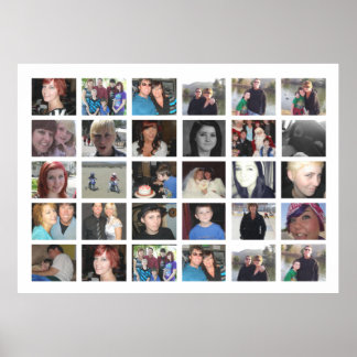 Ontwerp uw eigen 30-Afbeelding instagram fotocolla Poster